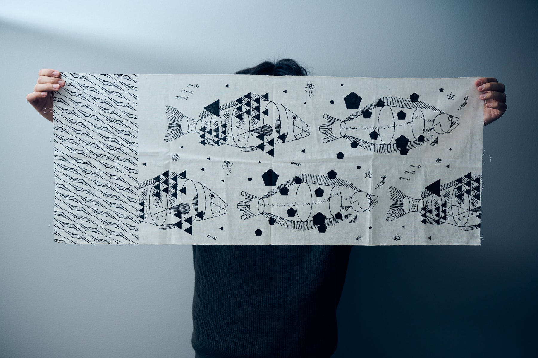 魚拓　fish print
